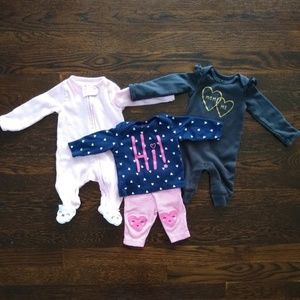 💎 3/$35 3 Carters Newborn Outfits